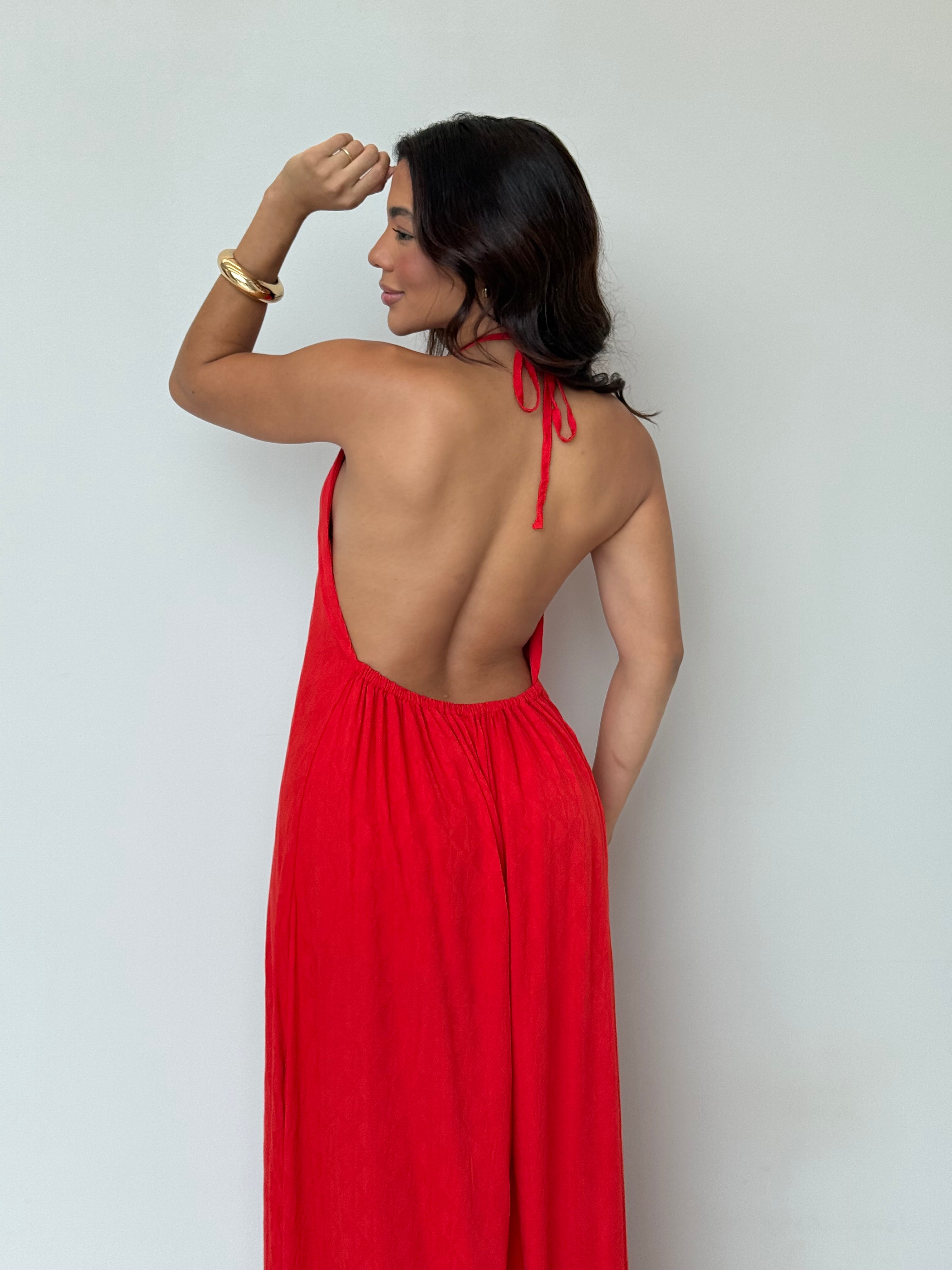 Vestido Longo Frente Única