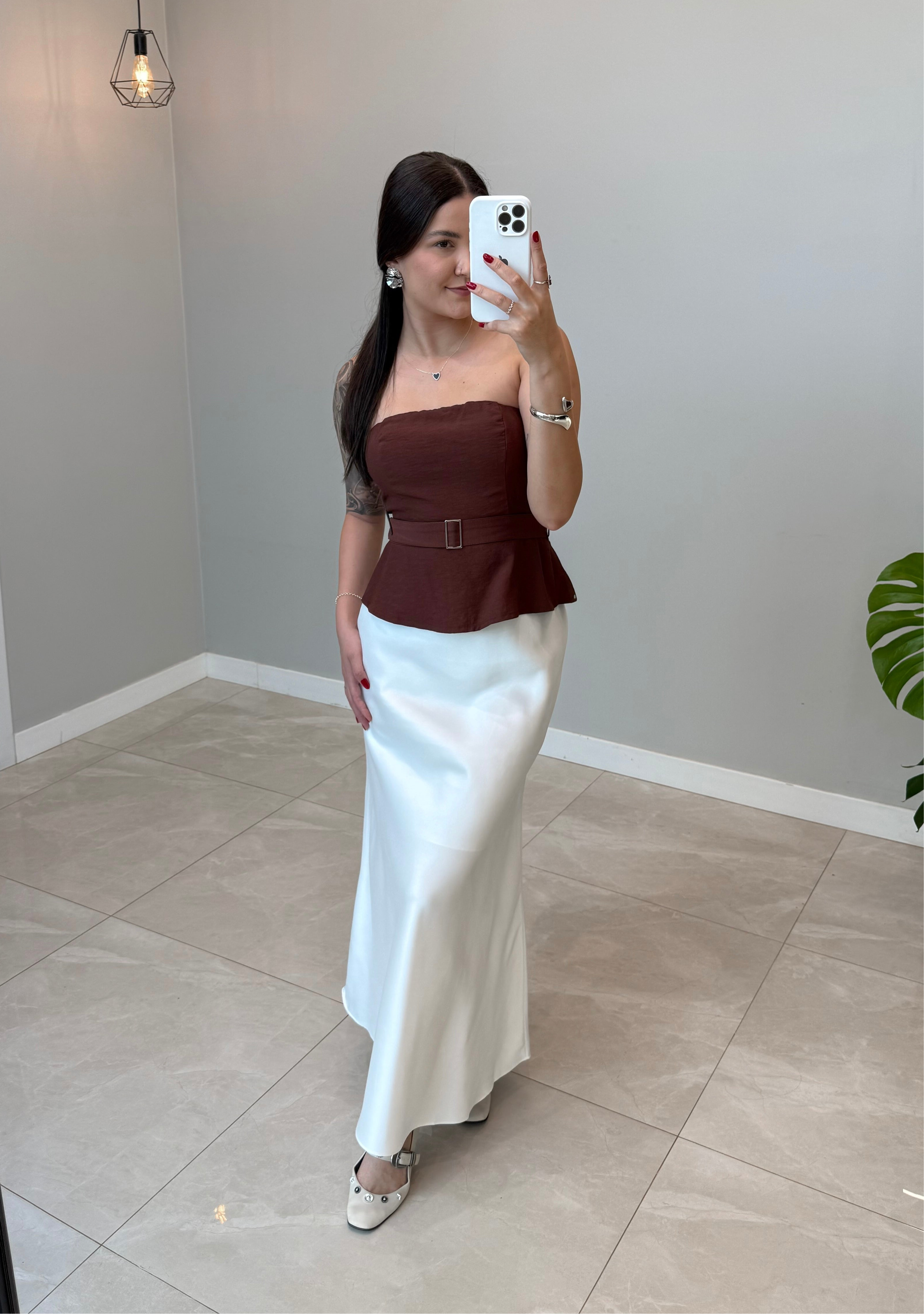 Saia Longa Acetinada