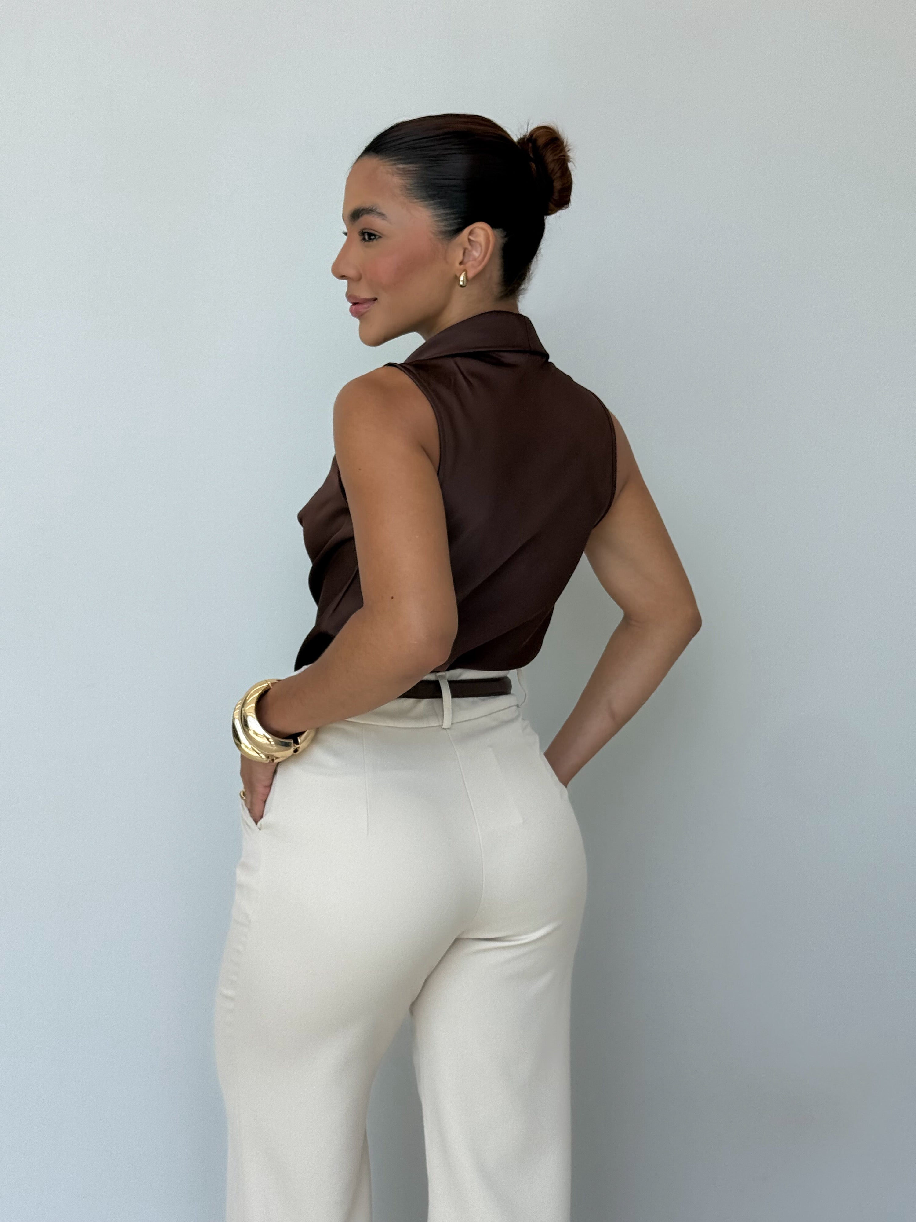 Blusa Cetim Nara