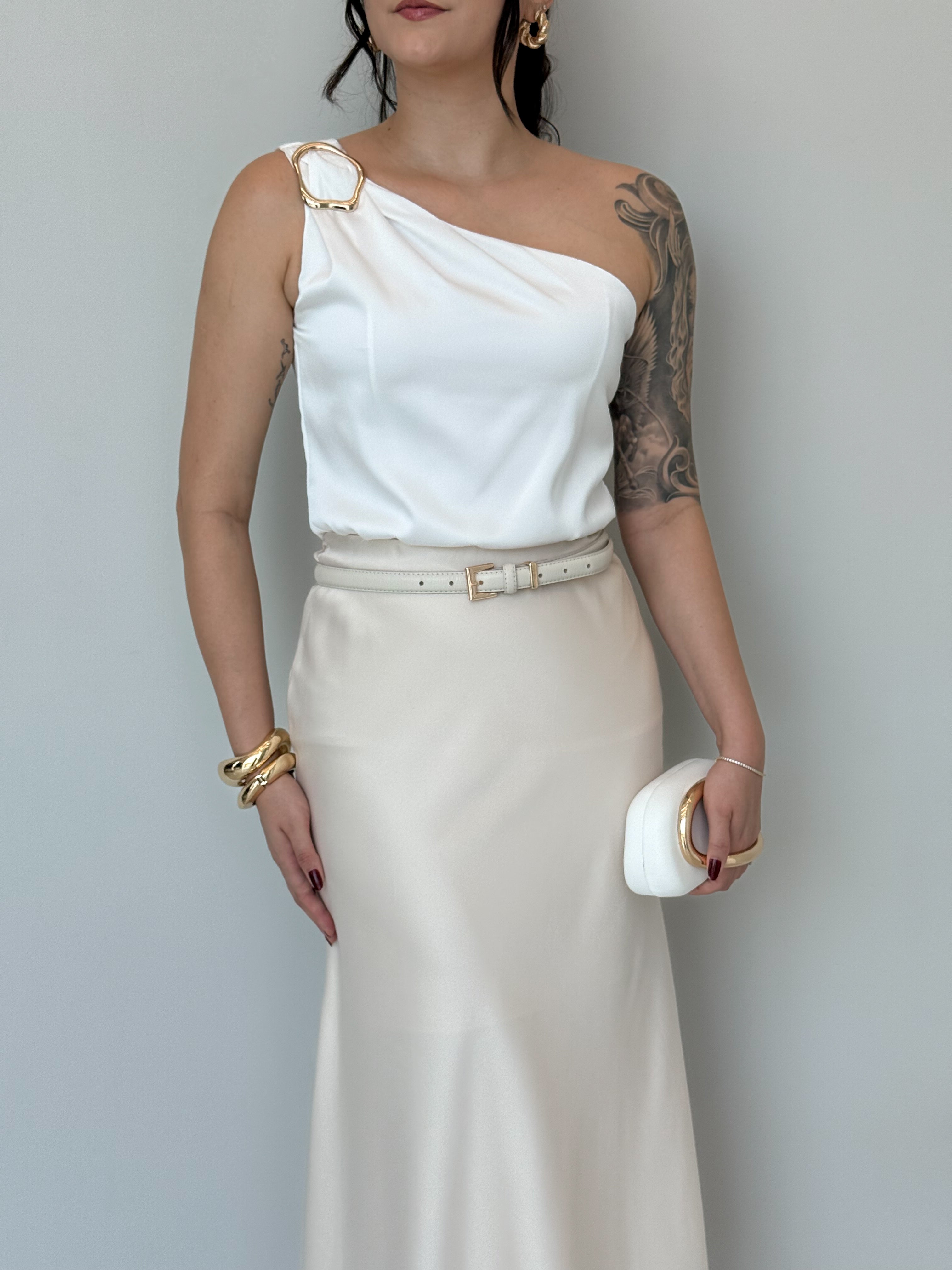 Body Nula Manga Cetim Susan