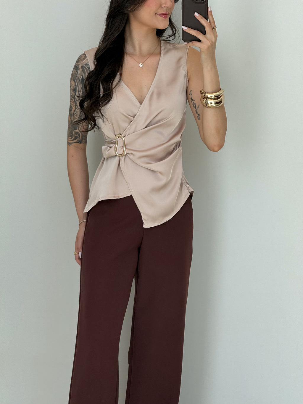 Blusa Cetim Raquel