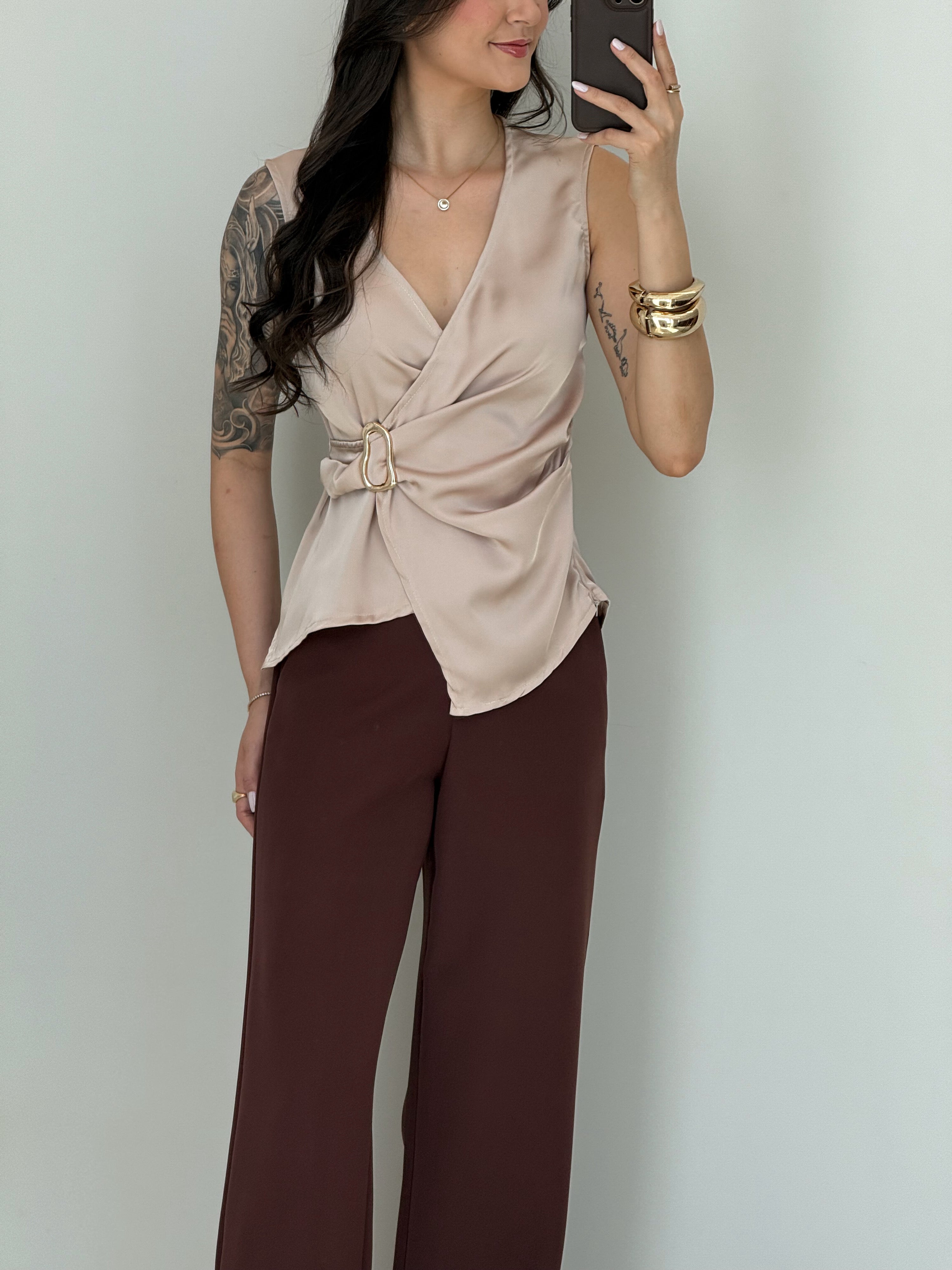 Blusa Cetim Raquel