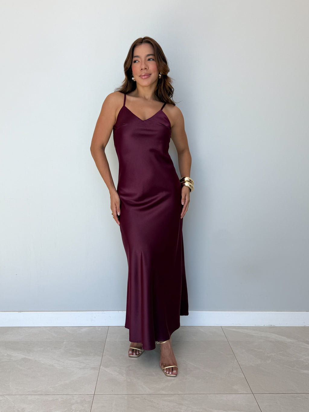 Vestido Alycia Cetim