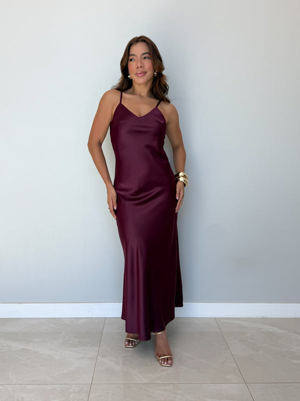 Vestido Alycia Cetim