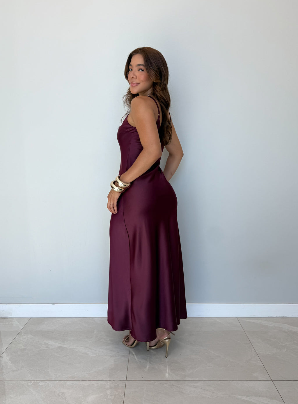 Vestido Alycia Cetim