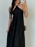 Vestido Longo Plissado