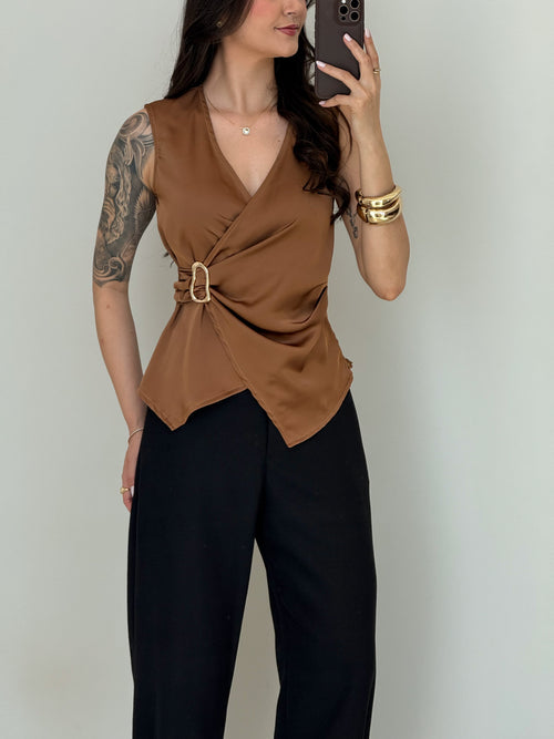 Blusa Cetim Raquel