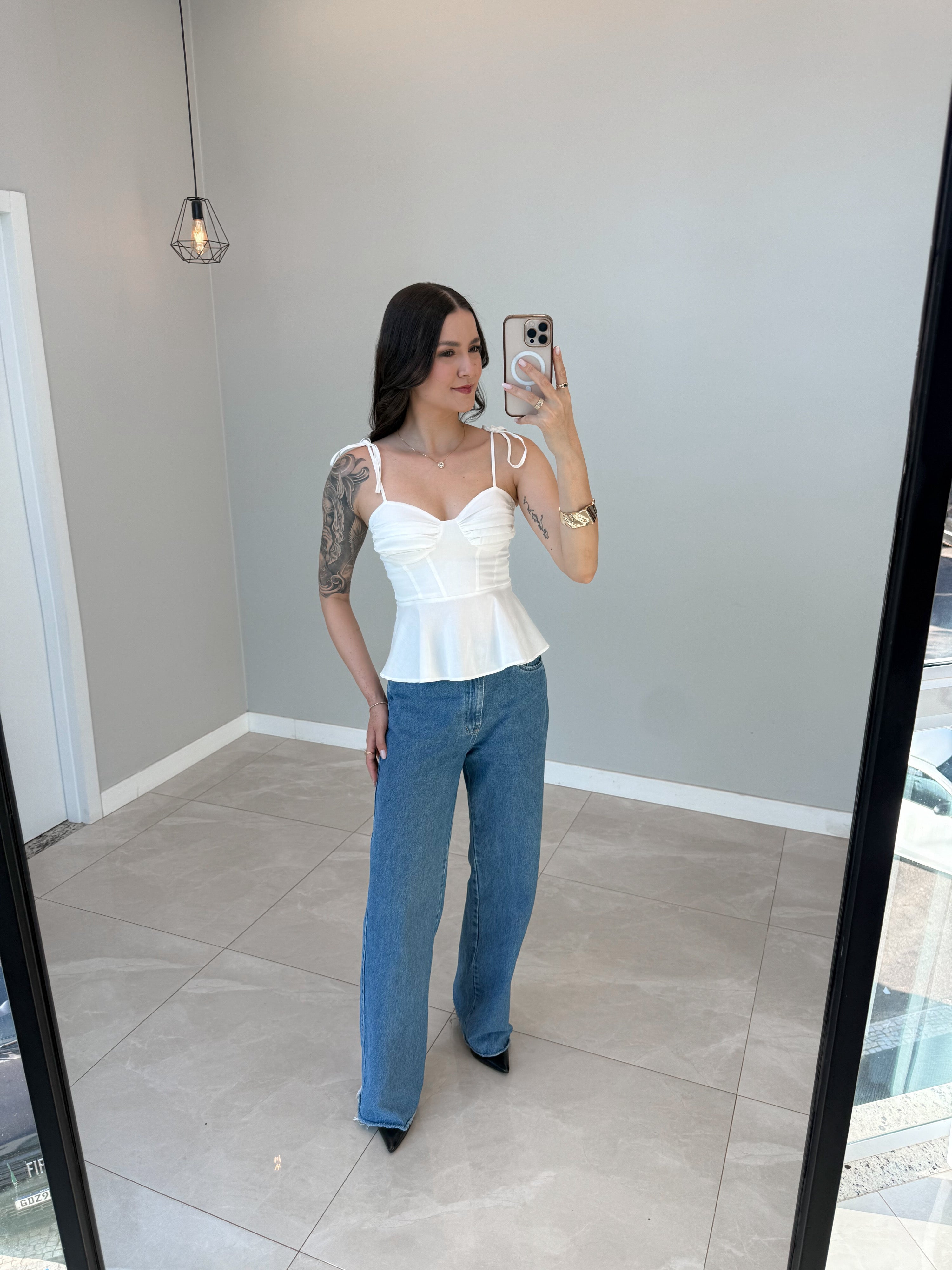 Blusa Peplum Thálita
