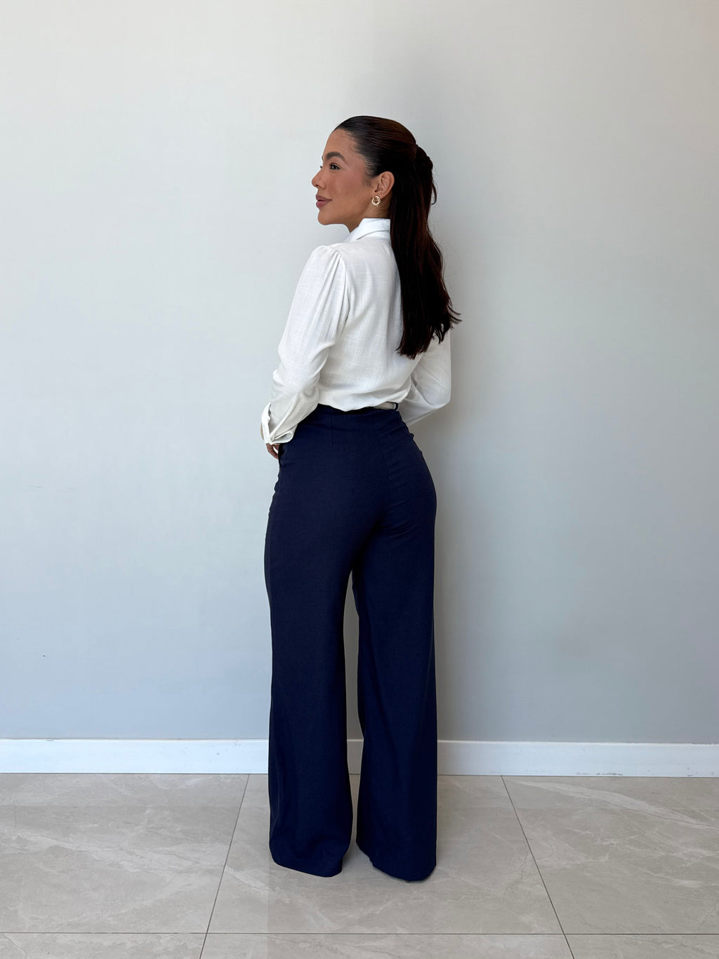 Calça Pantalona Linho Agatha