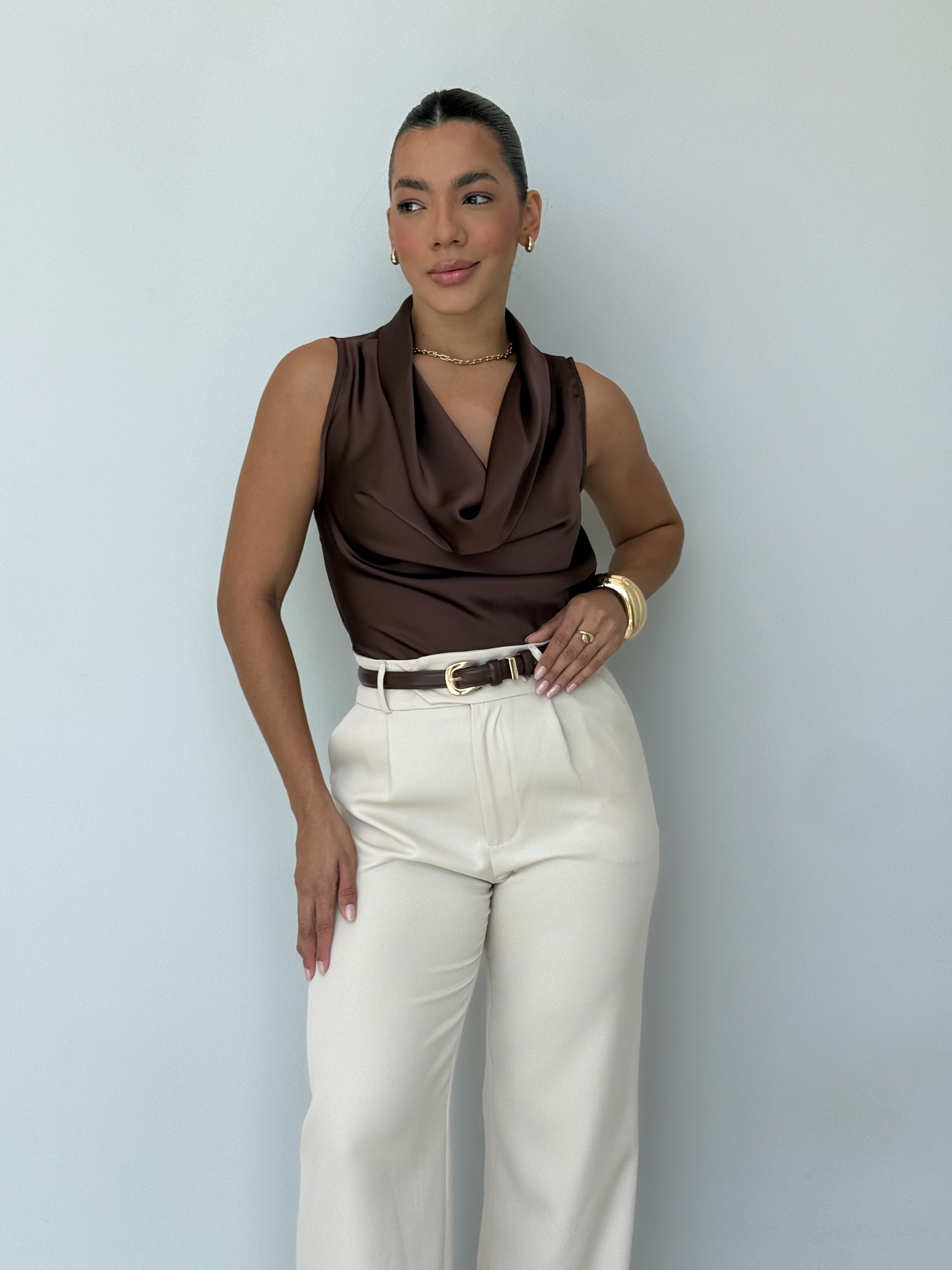 Blusa Cetim Nara