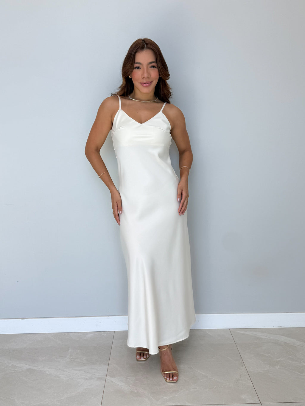 Vestido Alycia Cetim