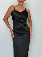 Vestido Midi Acetinado Ester