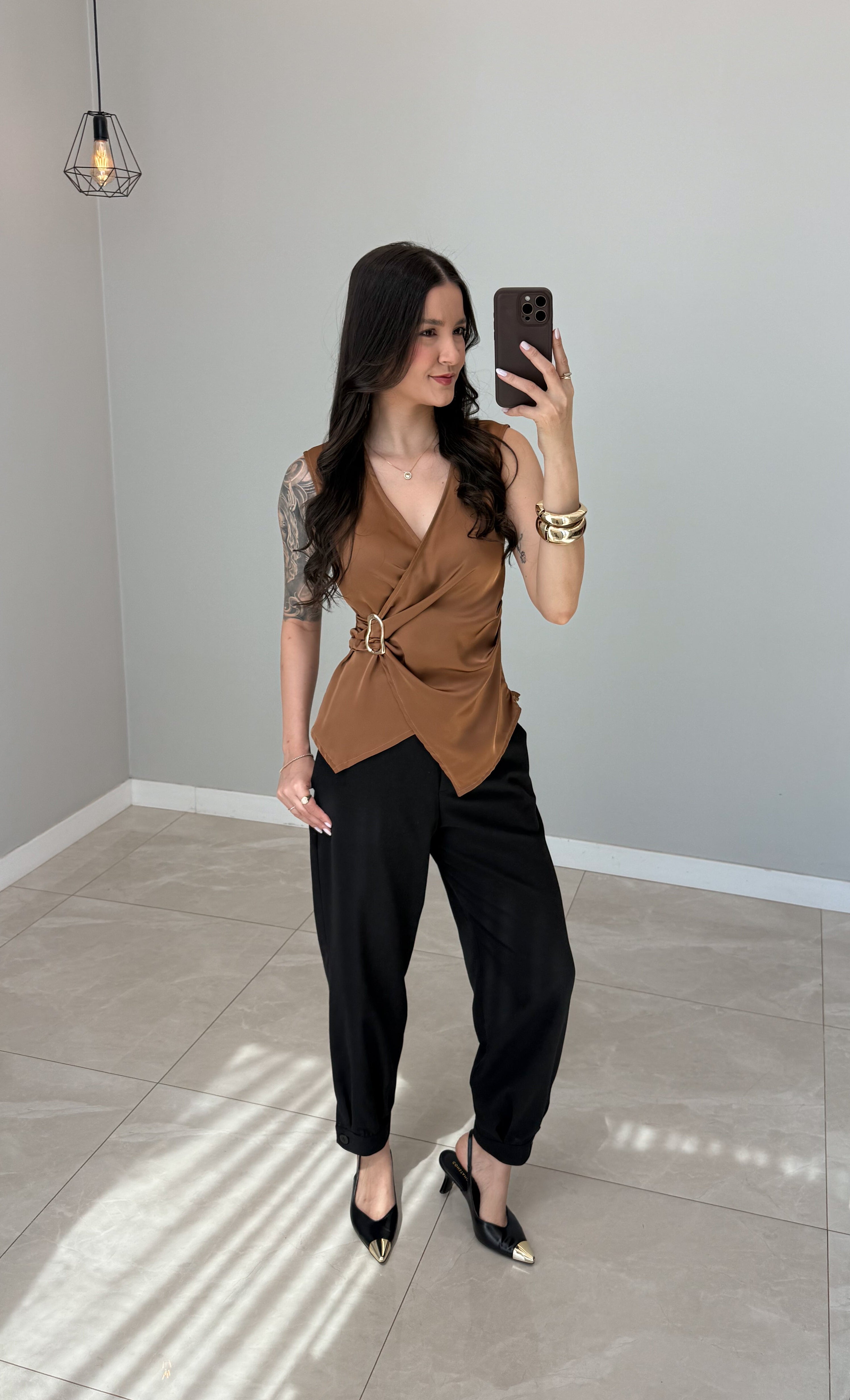 Blusa Cetim Raquel