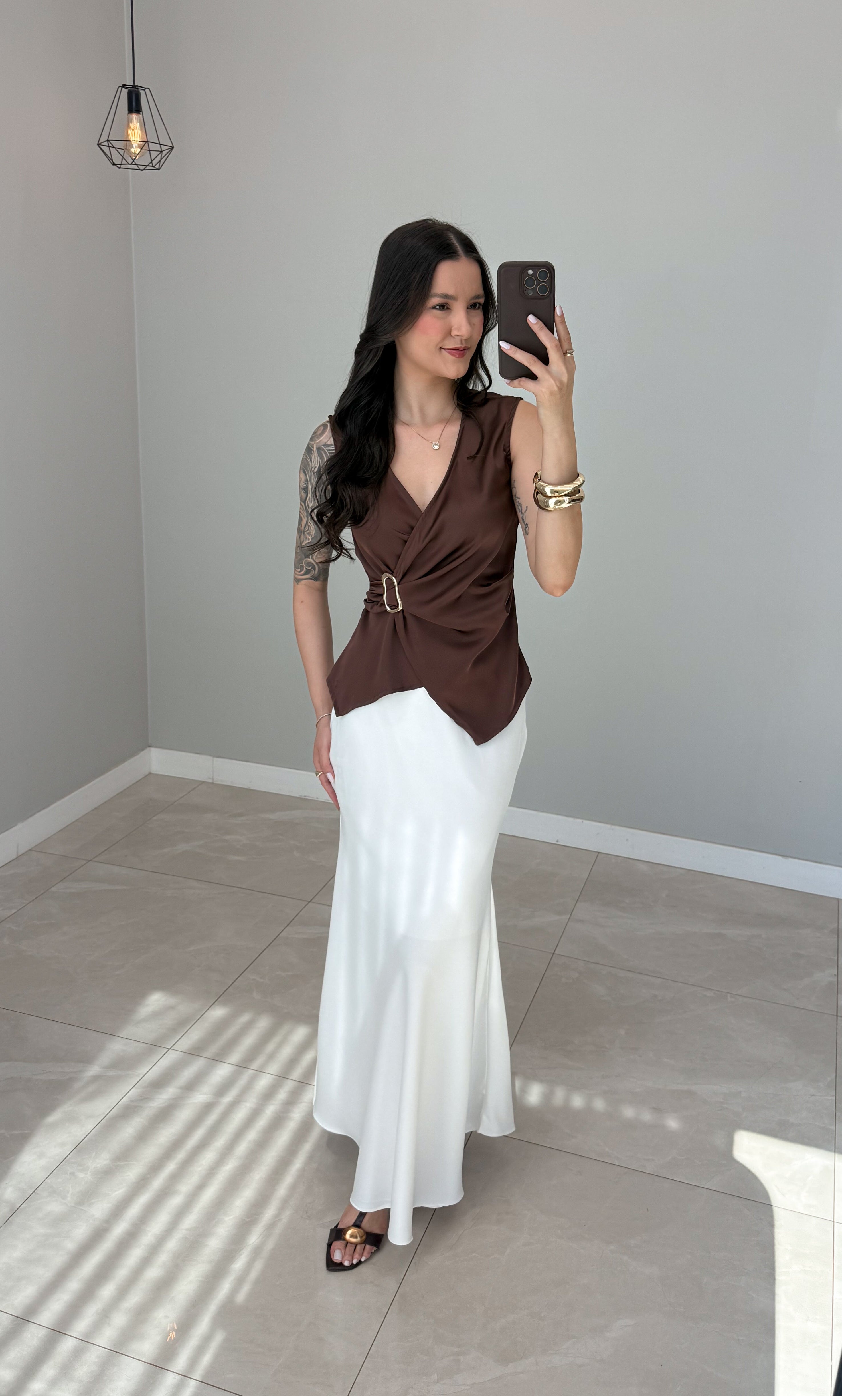 Blusa Cetim Raquel