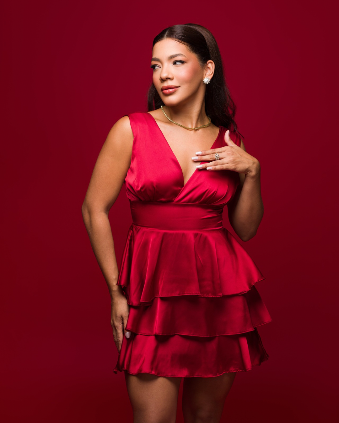 Vestido Acetinado Cecília