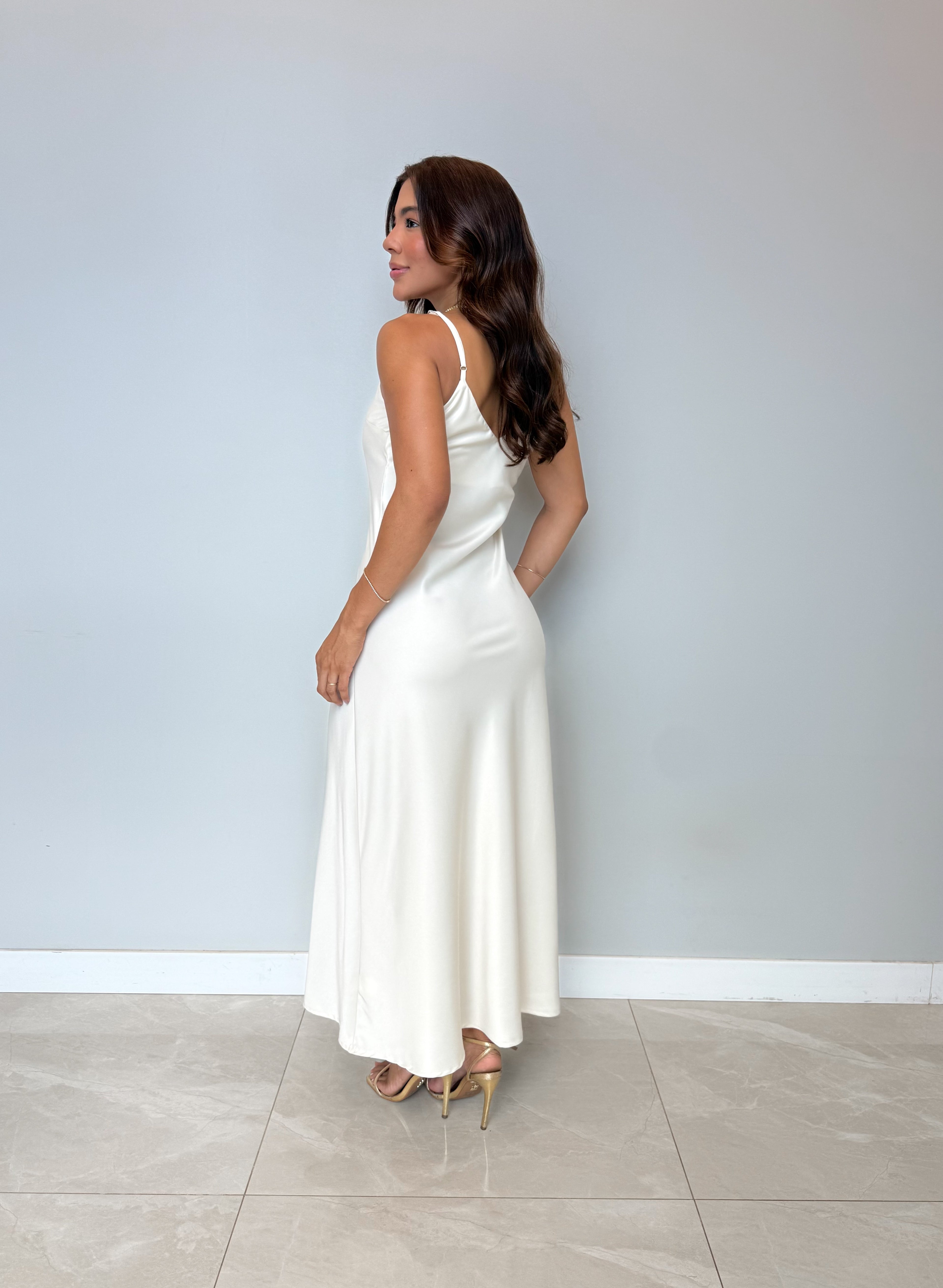 Vestido Alycia Cetim