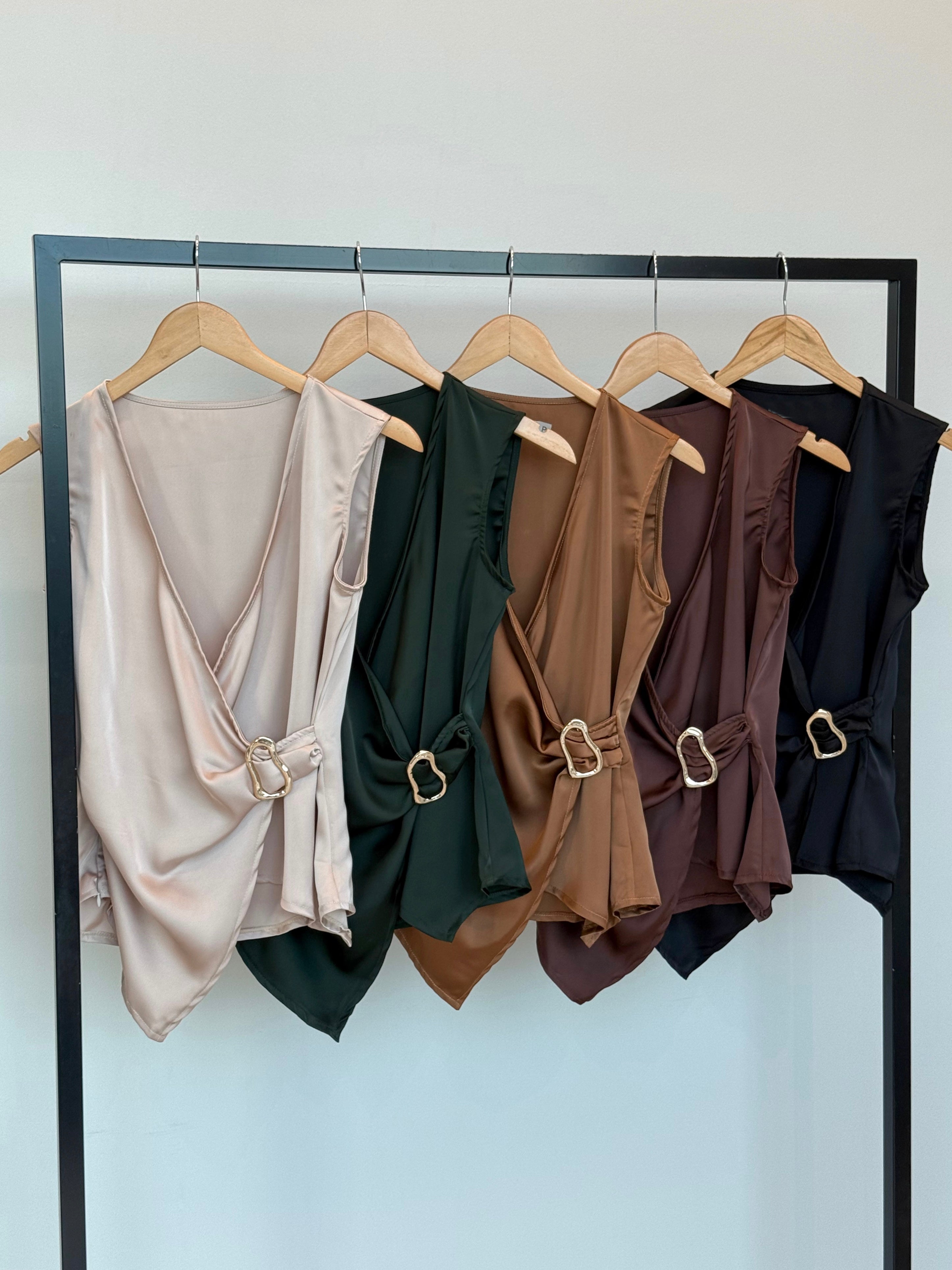 Blusa Cetim Raquel