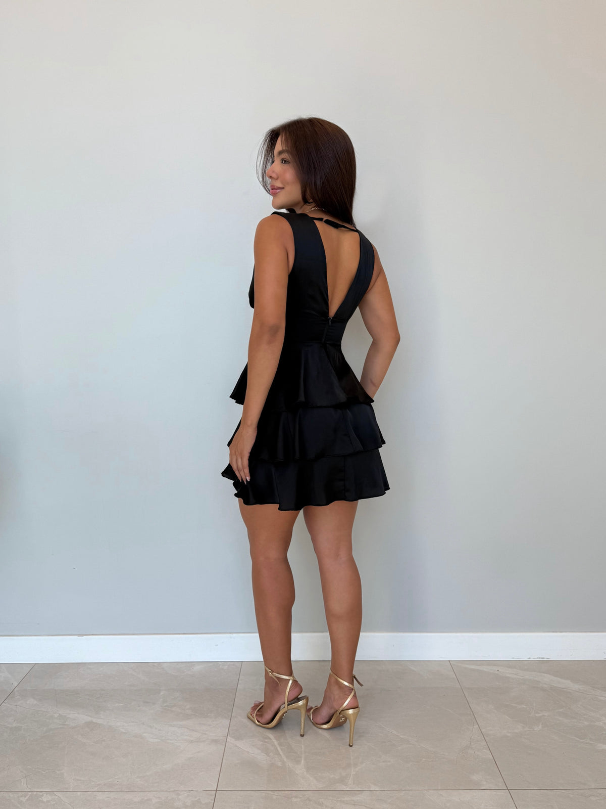 Vestido Acetinado Cecília