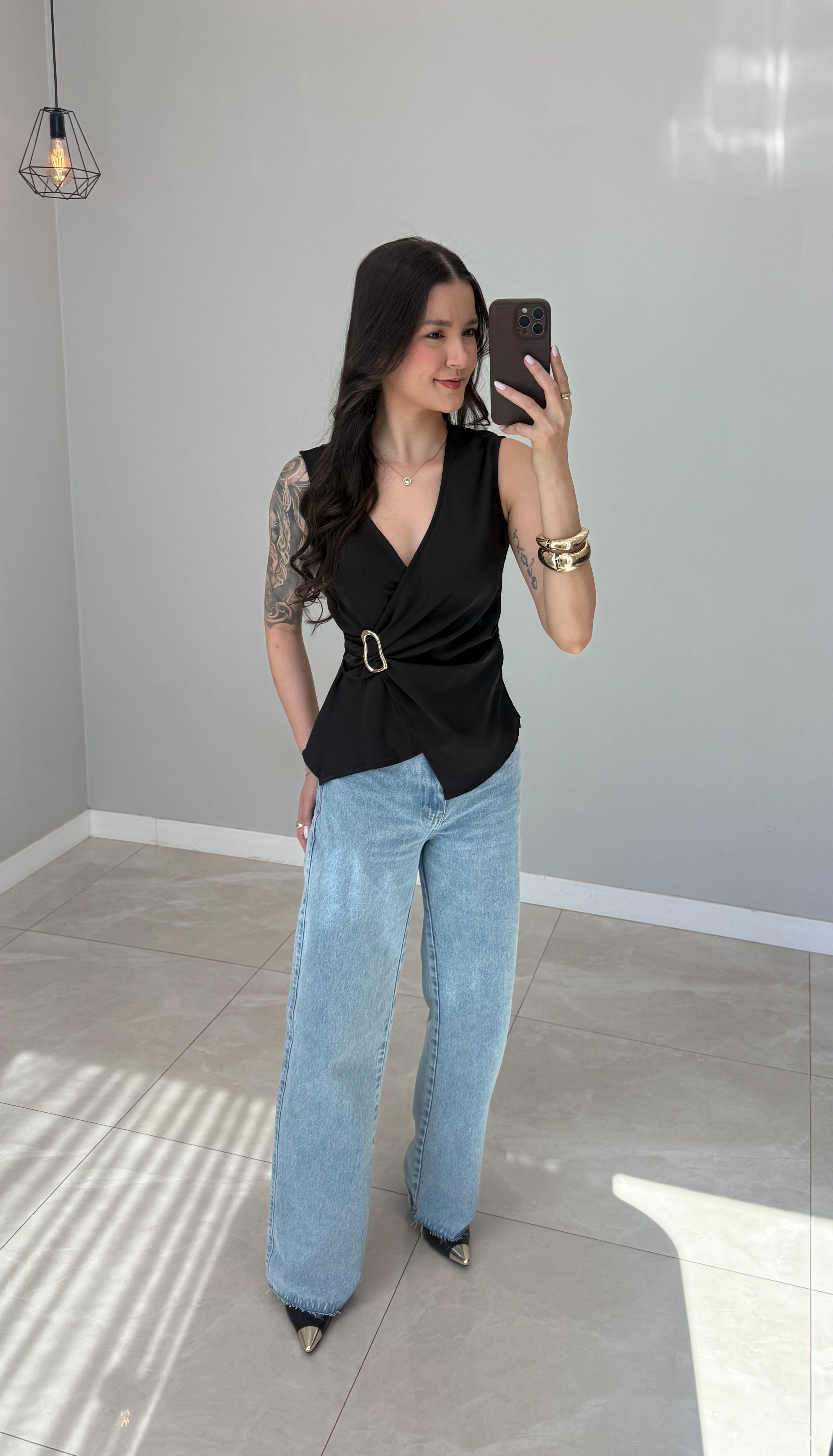 Blusa Cetim Raquel