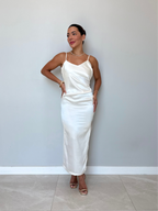 Vestido Midi Acetinado Ester