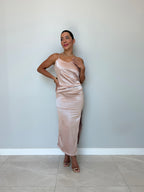Vestido Midi Acetinado Ester