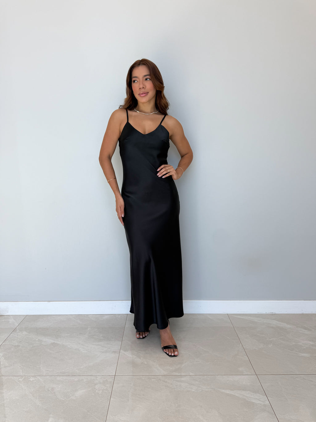 Vestido Alycia Cetim